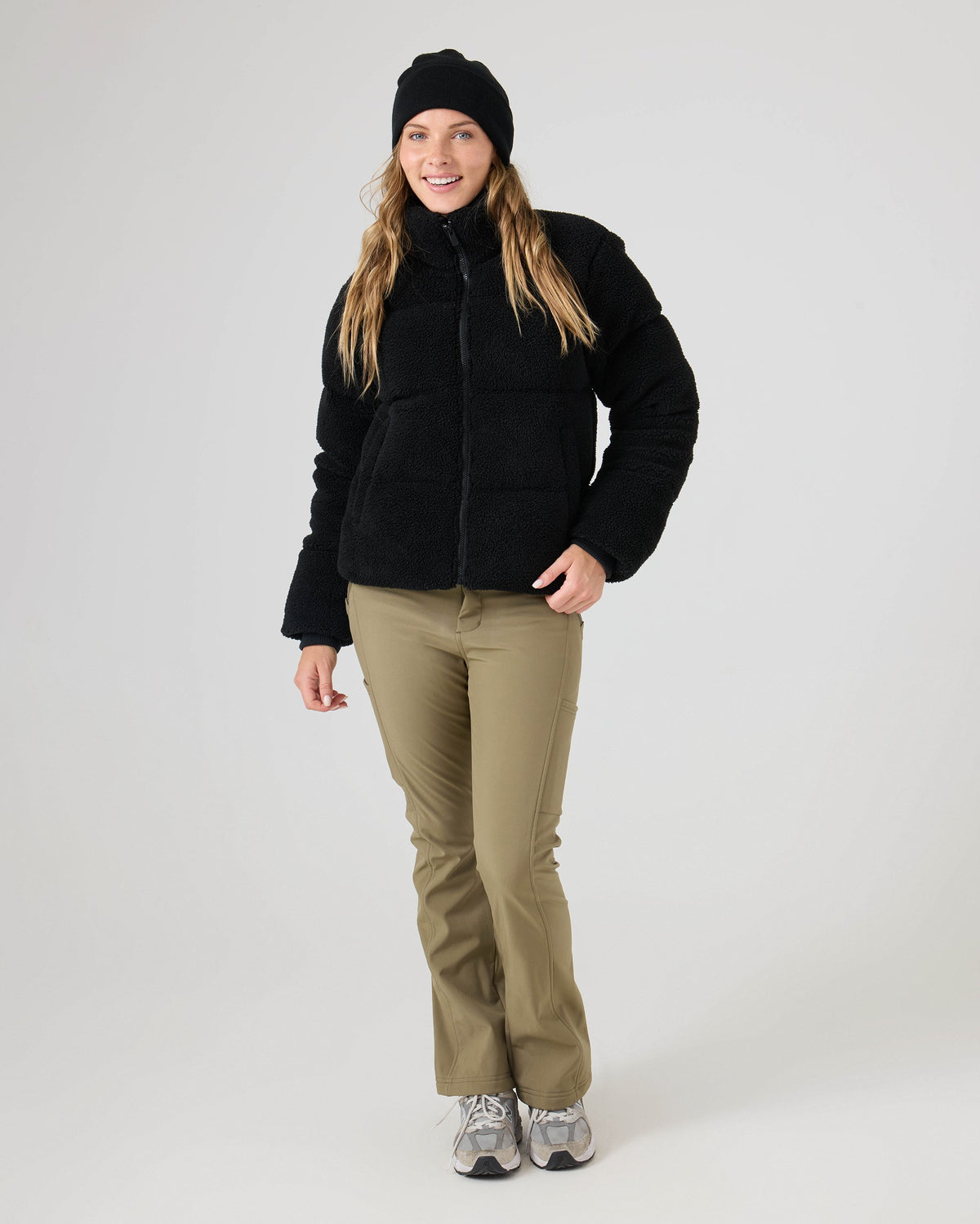 ROXY HARPER CROP SHRPA PUFFR 27