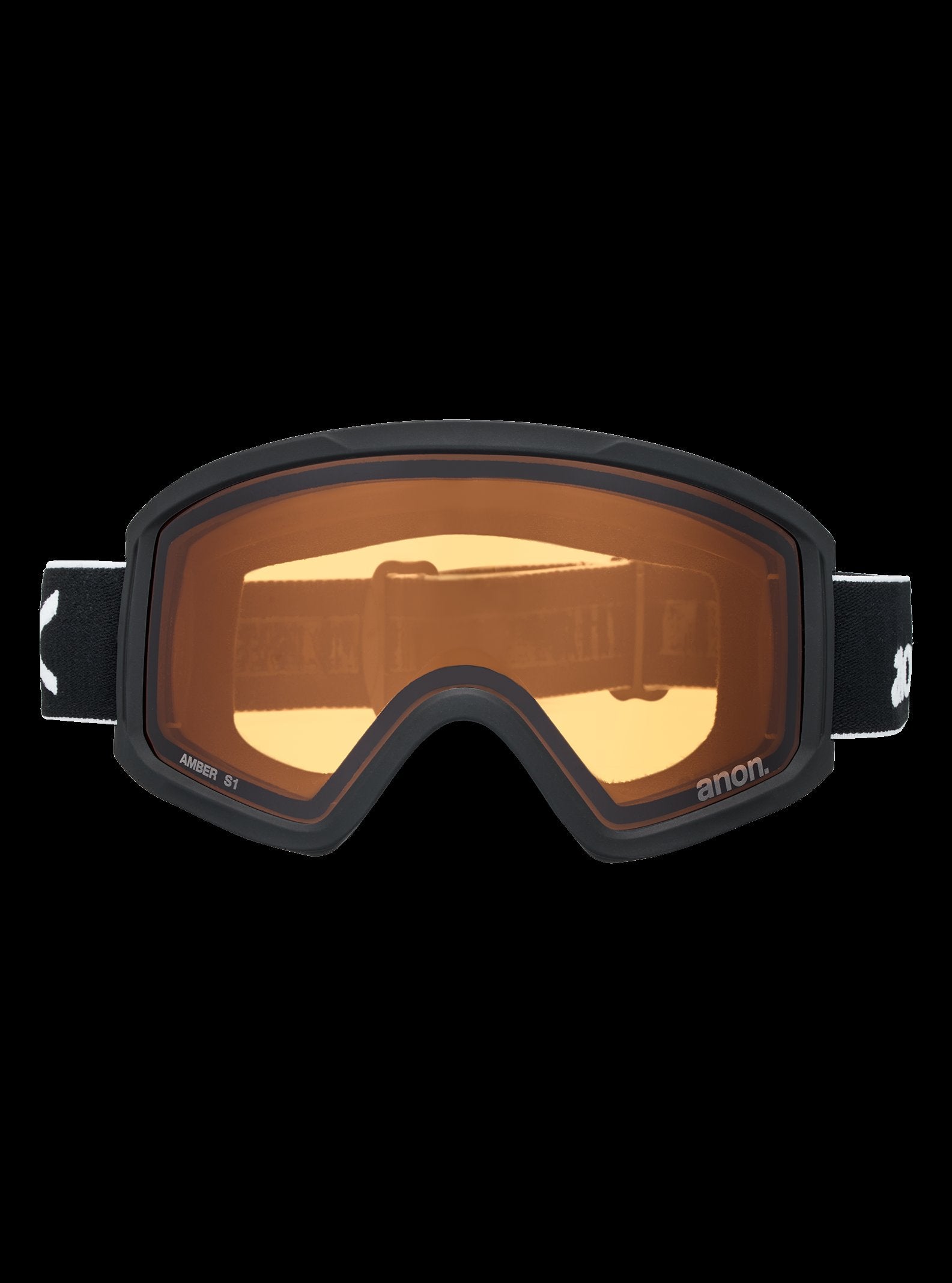 anon black goggles Anon Tracker 2.0 Goggles + MFI Face Mask Black; Amber