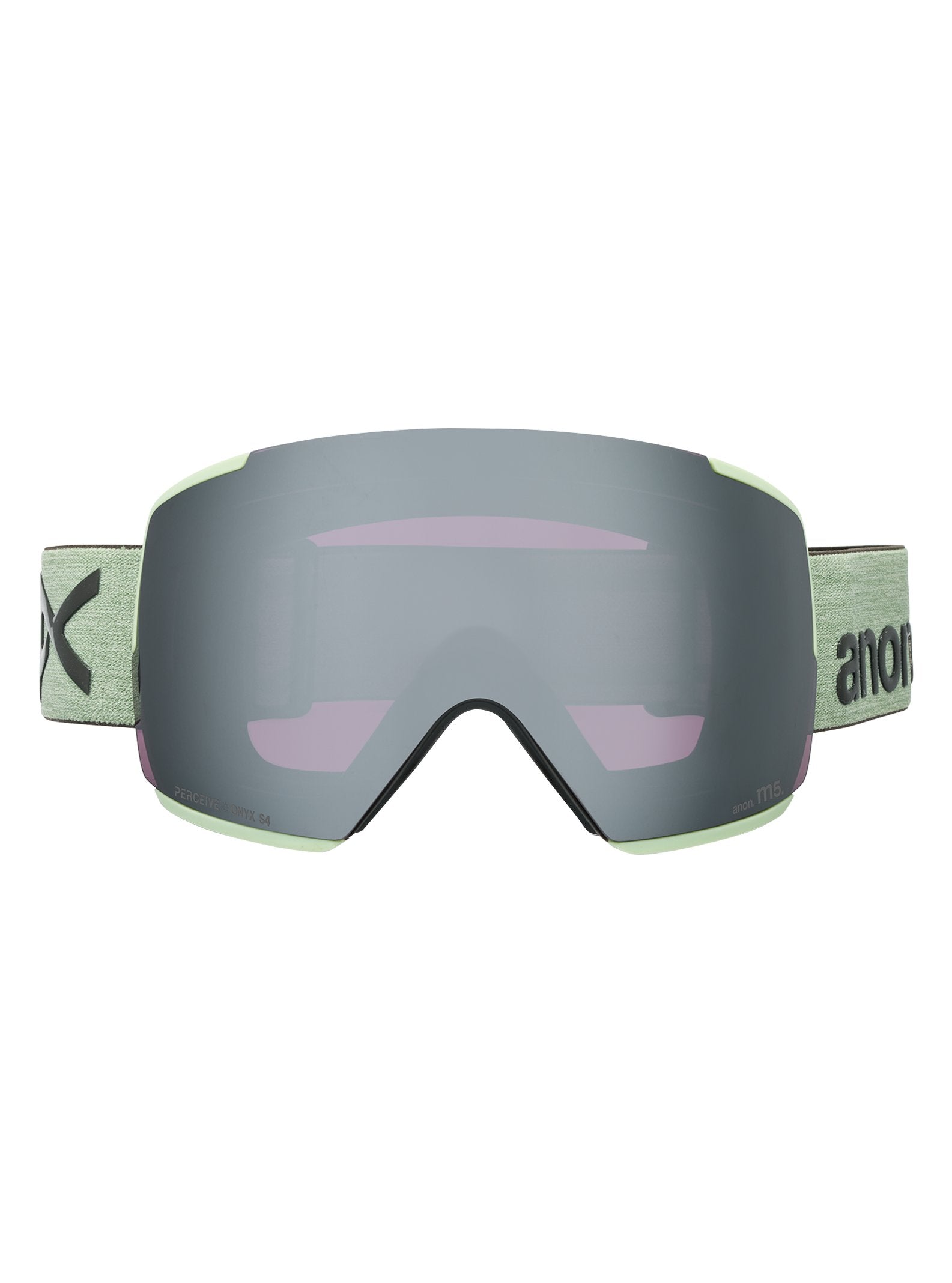 Anon M5 Goggles + Bonus Lens + MFI Face Mask Soft Sage; Perceive Sunny Onyx + Perceive Variable Violet