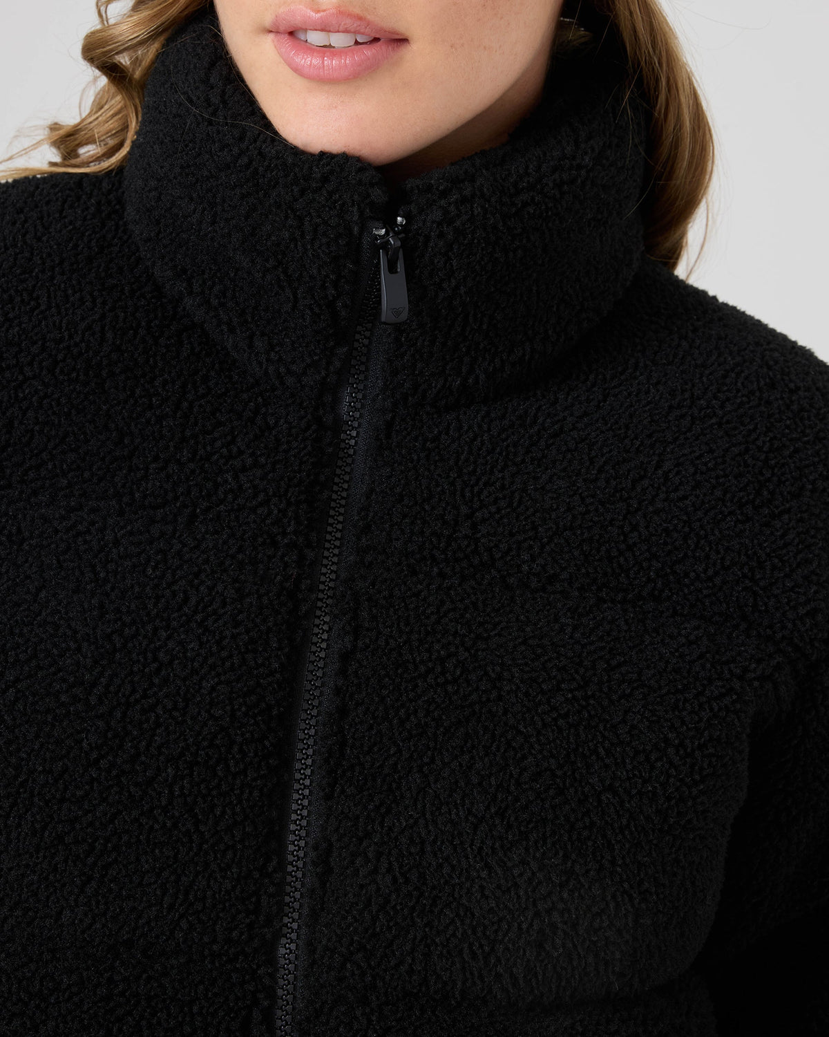 ROXY HARPER CROP SHRPA PUFFR 27