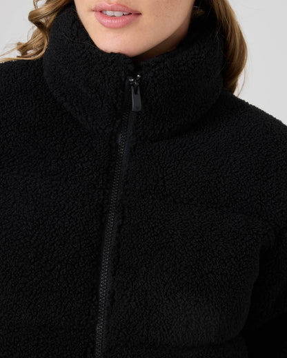 ROXY HARPER CROP SHRPA PUFFR 27