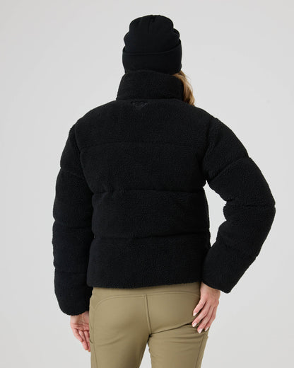 ROXY HARPER CROP SHRPA PUFFR 27