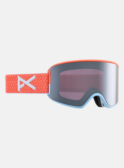 anon wm3 goggles Anon Women's WM3 Goggles + Bonus Lens + MFI Face Mask Peach Echo / Perceive Sunny Onyx
