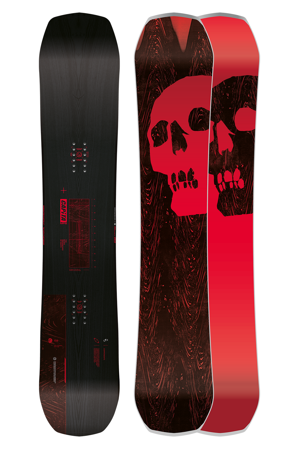 Capita Black Snowboard Of Death Wide 25